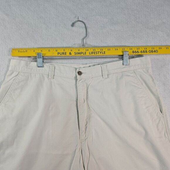 Caribbean Bermuda Shorts Cotton Men’s 38W  8.5" Inseam Flat Front Tan - Picture 5 of 8